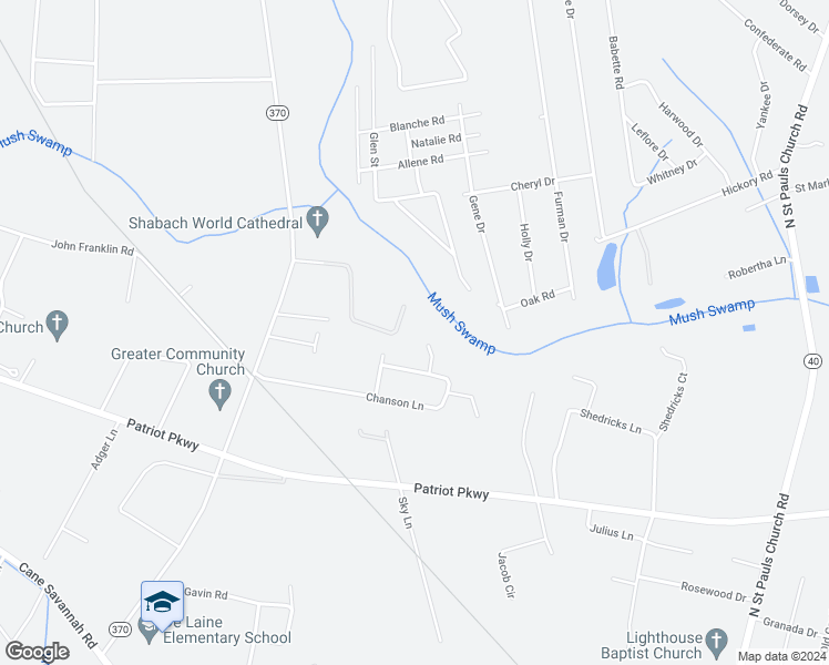 map of restaurants, bars, coffee shops, grocery stores, and more near 70 Chanson Court in Sumter