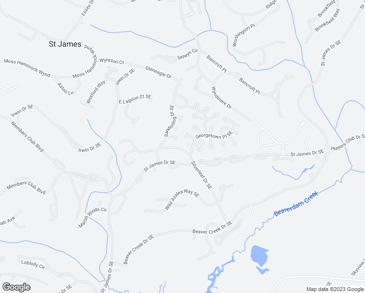 map of restaurants, bars, coffee shops, grocery stores, and more near 4180 Silverleaf Drive Southeast in Southport