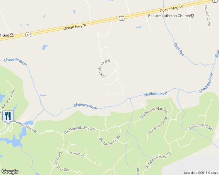 map of restaurants, bars, coffee shops, grocery stores, and more near 176 Cool Run Ct SW in Ocean Isle Beach
