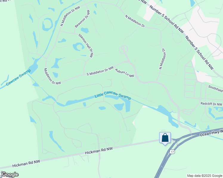 map of restaurants, bars, coffee shops, grocery stores, and more near 391 Canoe Ct in Calabash