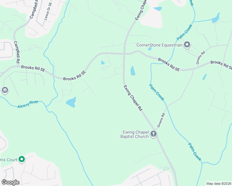 map of restaurants, bars, coffee shops, grocery stores, and more near 1557 Ewing Chapel Road in Dacula