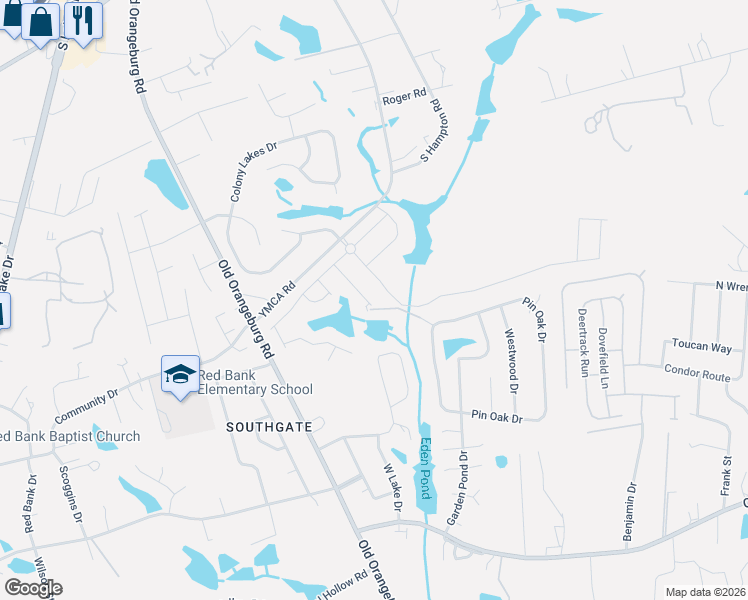 map of restaurants, bars, coffee shops, grocery stores, and more near 322 West Pond Court in Lexington