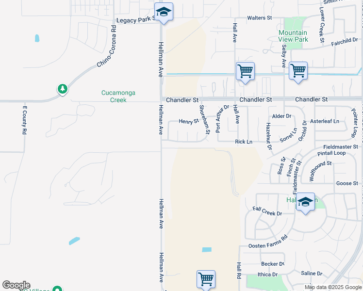 map of restaurants, bars, coffee shops, grocery stores, and more near 7932 Swiftwater Court in Corona