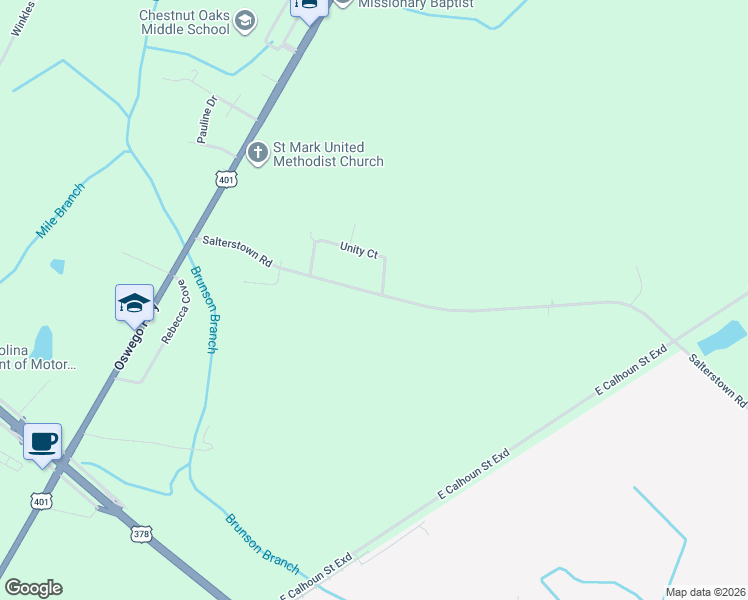 map of restaurants, bars, coffee shops, grocery stores, and more near 1090 Salterstown Road in Sumter