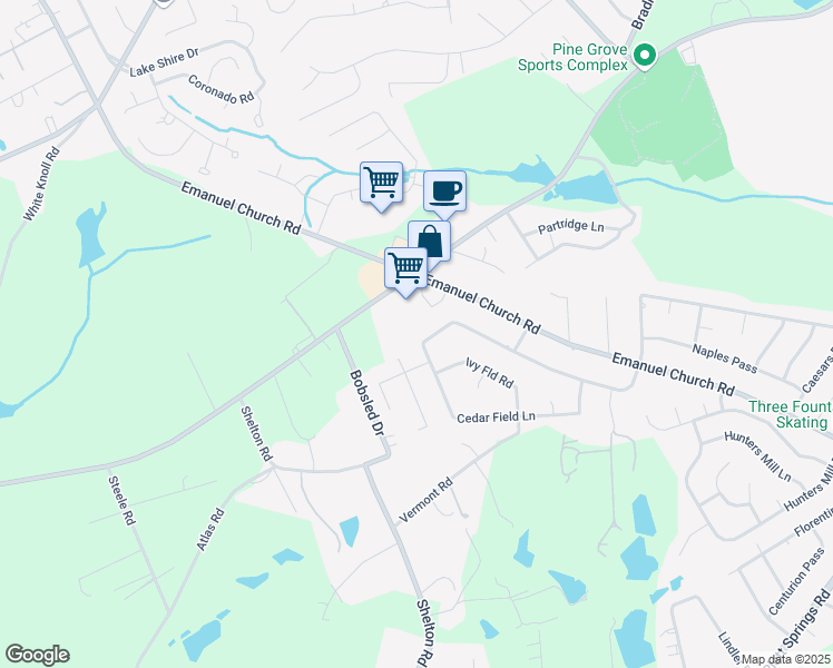 map of restaurants, bars, coffee shops, grocery stores, and more near 516 Cedar Field Lane in West Columbia