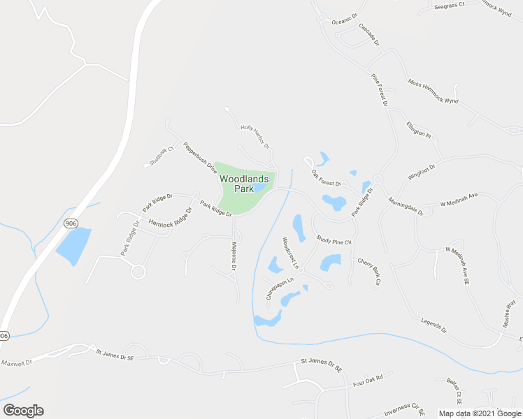 map of restaurants, bars, coffee shops, grocery stores, and more near 2656 Park Ridge Drive in Southport