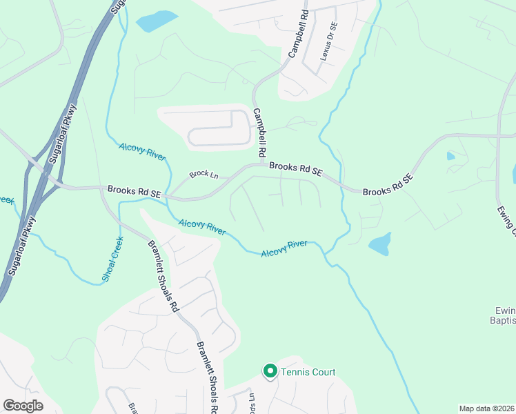 map of restaurants, bars, coffee shops, grocery stores, and more near 844 Tibwin Place Southeast in Lawrenceville