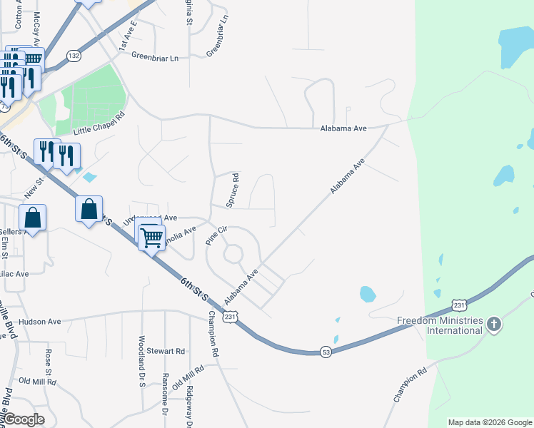 map of restaurants, bars, coffee shops, grocery stores, and more near 215 Meadow Lane in Oneonta