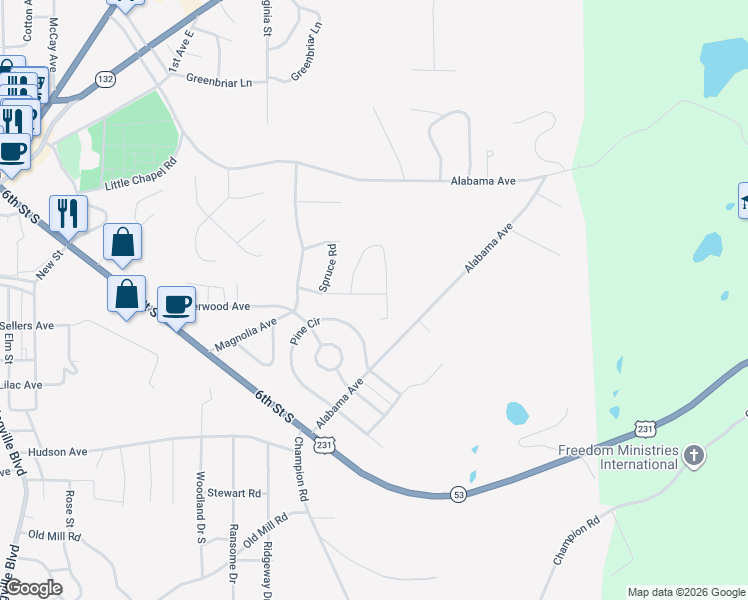 map of restaurants, bars, coffee shops, grocery stores, and more near 215 Meadow Lane in Oneonta