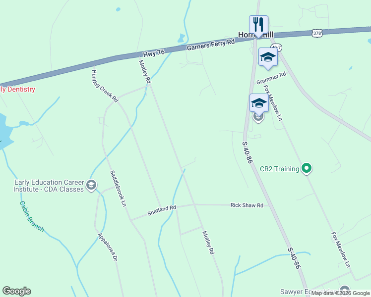 map of restaurants, bars, coffee shops, grocery stores, and more near 515 Motley Road in Hopkins