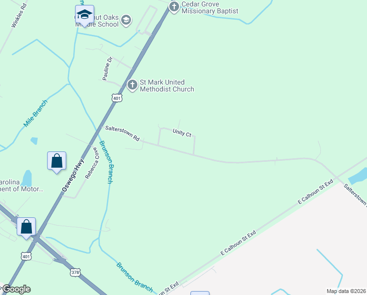 map of restaurants, bars, coffee shops, grocery stores, and more near 977-1095 Salters Town Road in Sumter