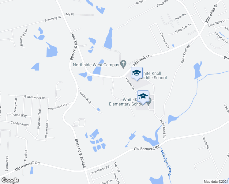 map of restaurants, bars, coffee shops, grocery stores, and more near 125 Knoll Estates Court in Lexington