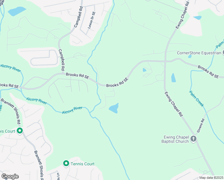 map of restaurants, bars, coffee shops, grocery stores, and more near 1612 Oakbrook Pond Place in Dacula