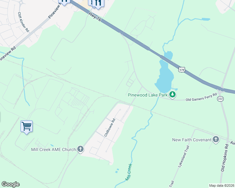 map of restaurants, bars, coffee shops, grocery stores, and more near 1050 Old Garners Ferry Rd in Columbia