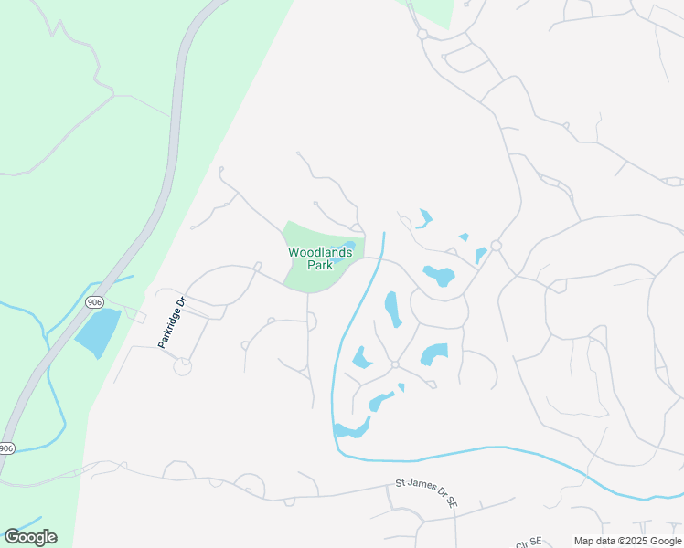 map of restaurants, bars, coffee shops, grocery stores, and more near 2487 Park Ridge Drive in Saint James
