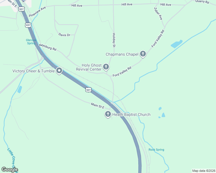 map of restaurants, bars, coffee shops, grocery stores, and more near 632-680 Keysburg Road in Glencoe