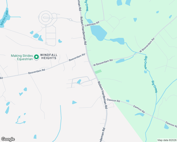 map of restaurants, bars, coffee shops, grocery stores, and more near 1186 Robert Hardeman Road in Winterville