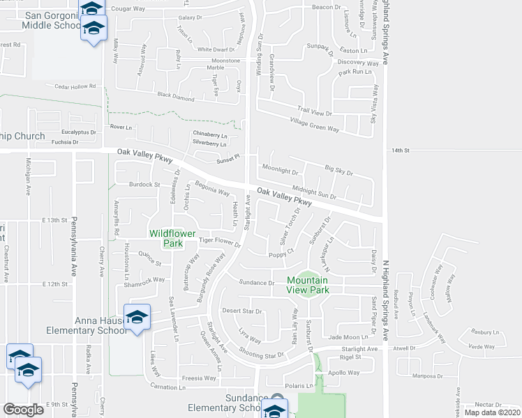 map of restaurants, bars, coffee shops, grocery stores, and more near 1338 Early Blue Lane in Beaumont