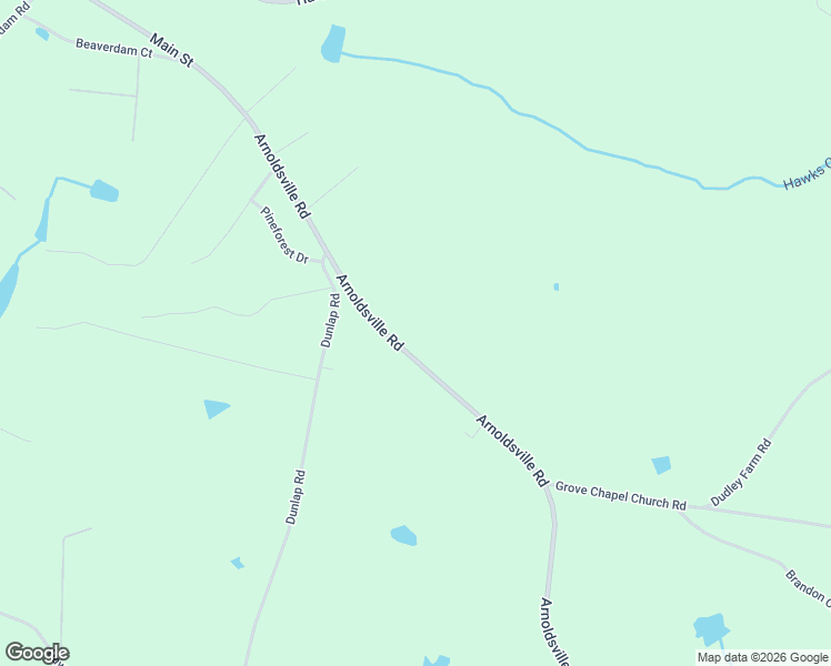 map of restaurants, bars, coffee shops, grocery stores, and more near 832 Arnoldsville Road in Winterville
