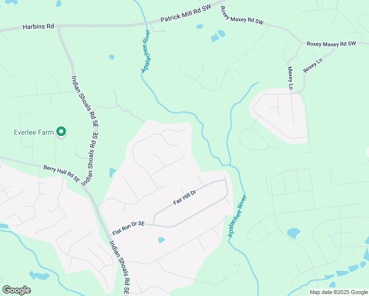 map of restaurants, bars, coffee shops, grocery stores, and more near 2412 Snowshoe Bend Southeast in Bethlehem