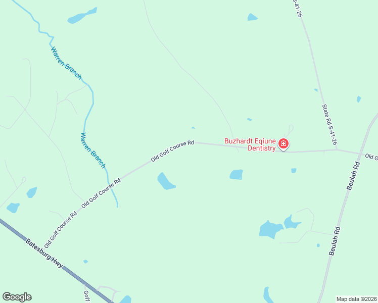 map of restaurants, bars, coffee shops, grocery stores, and more near 270 Old Golf Course Road in Batesburg-Leesville