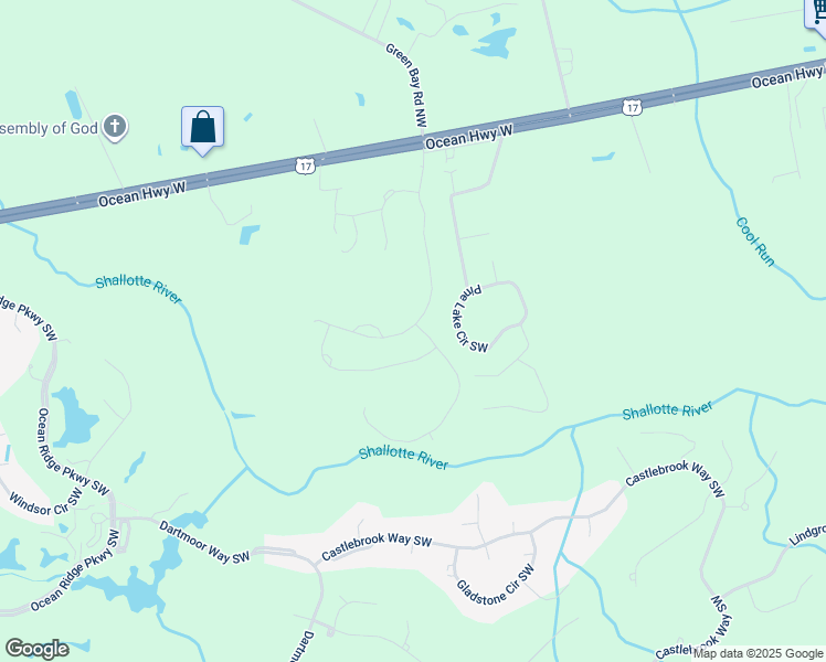 map of restaurants, bars, coffee shops, grocery stores, and more near 316 Glendale Arbor Drive Southwest in OCEAN ISL BCH