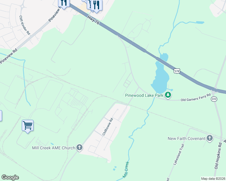 map of restaurants, bars, coffee shops, grocery stores, and more near 1060 Old Garners Ferry Road in Columbia