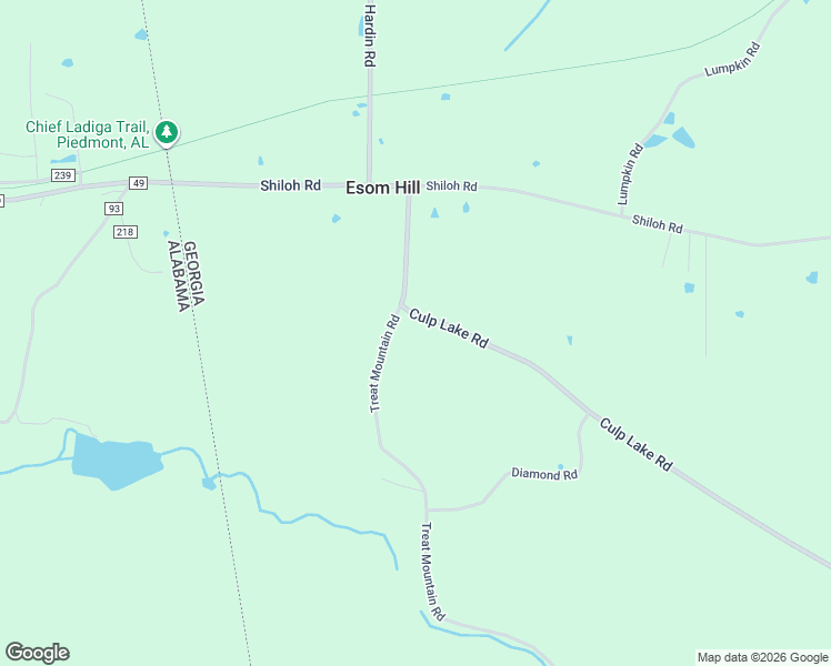 map of restaurants, bars, coffee shops, grocery stores, and more near 2553 Culp Lake Road in Cedartown