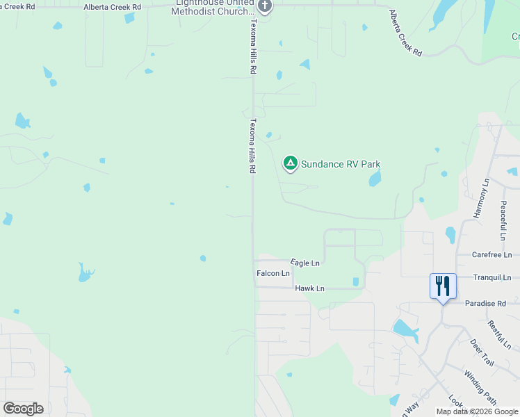 map of restaurants, bars, coffee shops, grocery stores, and more near 8288 Texoma Hills Road in Kingston