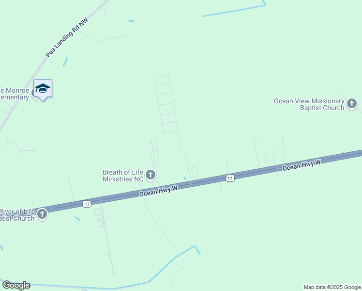 map of restaurants, bars, coffee shops, grocery stores, and more near 8030 Ocean Highway West in Sunset Beach