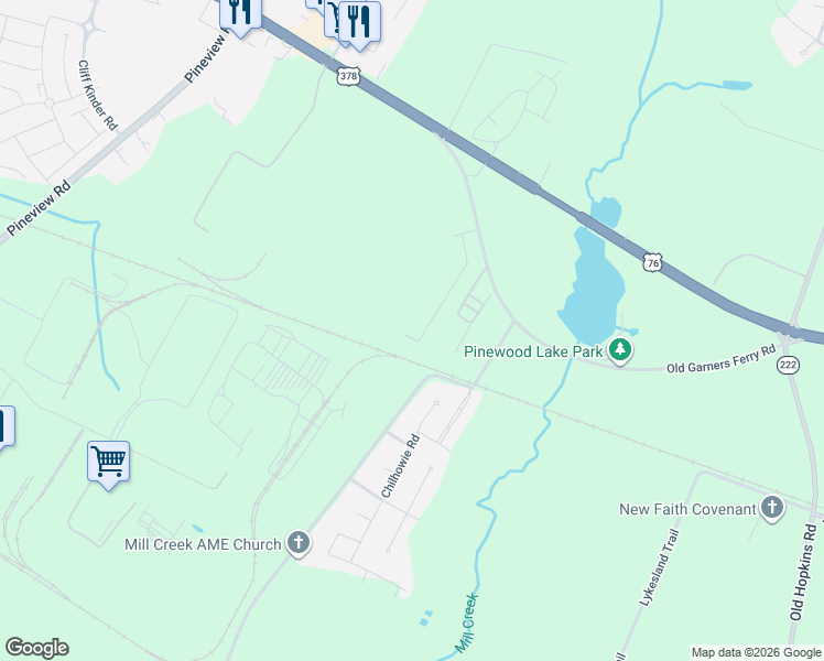 map of restaurants, bars, coffee shops, grocery stores, and more near 8041 Garners Ferry Road in Columbia
