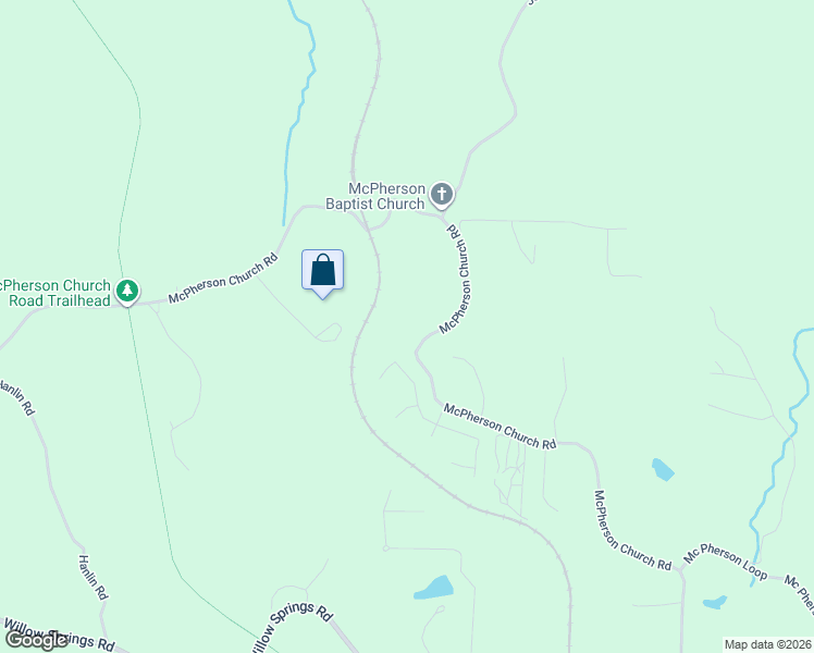 map of restaurants, bars, coffee shops, grocery stores, and more near 1365 McPherson Church Road in Dallas