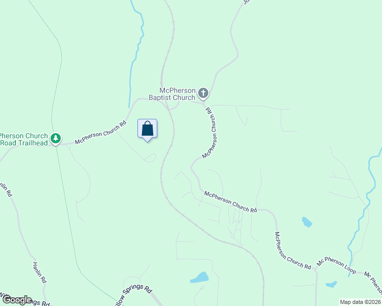 map of restaurants, bars, coffee shops, grocery stores, and more near 1365 McPherson Church Road in Dallas