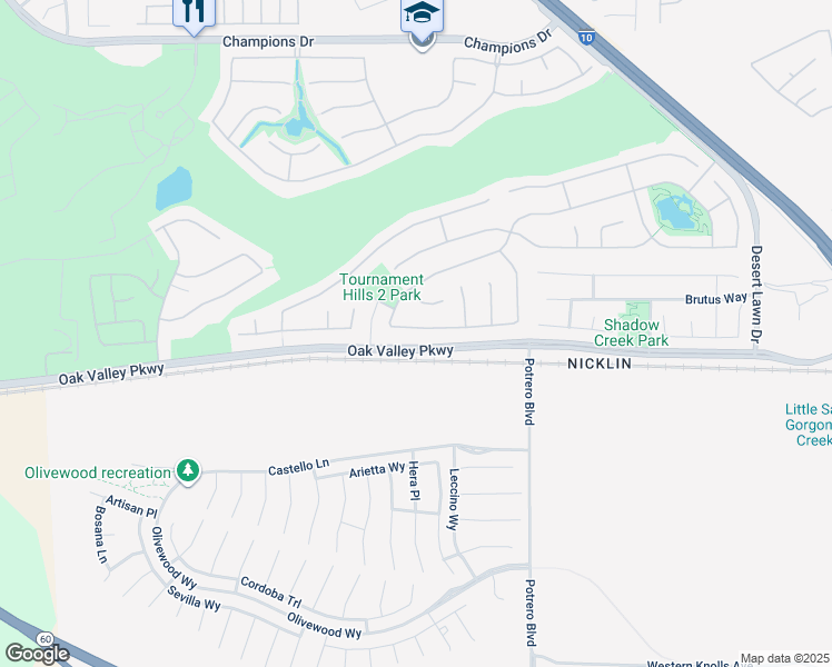 map of restaurants, bars, coffee shops, grocery stores, and more near 36573 Albatross Street in Beaumont