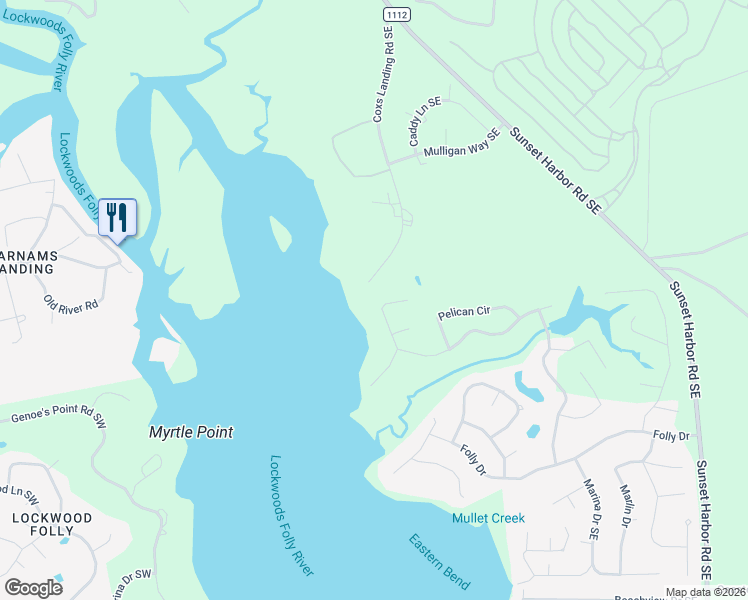 map of restaurants, bars, coffee shops, grocery stores, and more near 2998 Coxs Landing Road Southeast in Bolivia