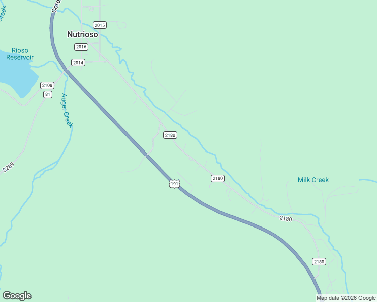 map of restaurants, bars, coffee shops, grocery stores, and more near County Road 2180 in Nutrioso