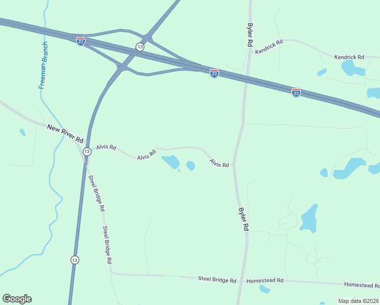 map of restaurants, bars, coffee shops, grocery stores, and more near 184-378 Alvis Road in Eldridge
