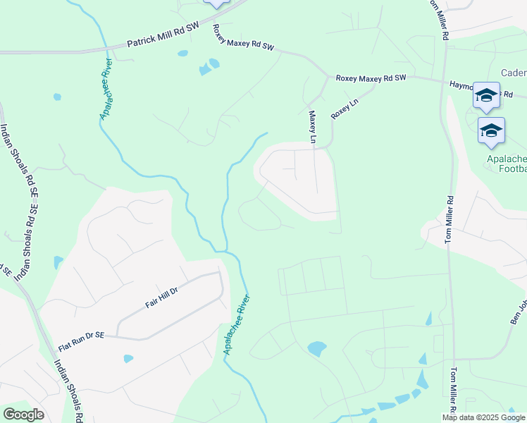 map of restaurants, bars, coffee shops, grocery stores, and more near 442 Roxeywood Way in Winder