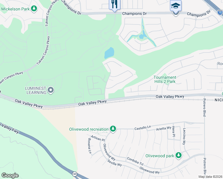 map of restaurants, bars, coffee shops, grocery stores, and more near 35119 Vidalia Lane in Beaumont