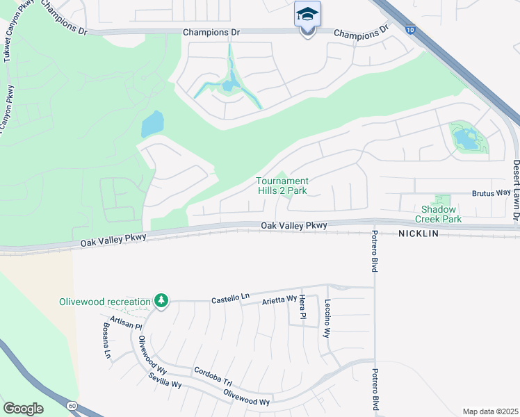 map of restaurants, bars, coffee shops, grocery stores, and more near 13187 Niblick Lane in Beaumont