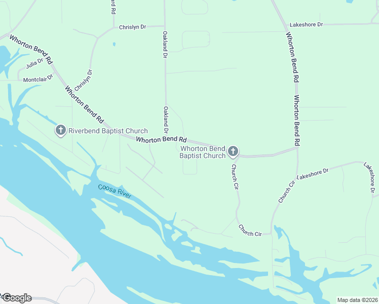 map of restaurants, bars, coffee shops, grocery stores, and more near 2129 Cornelia Circle West in Gadsden