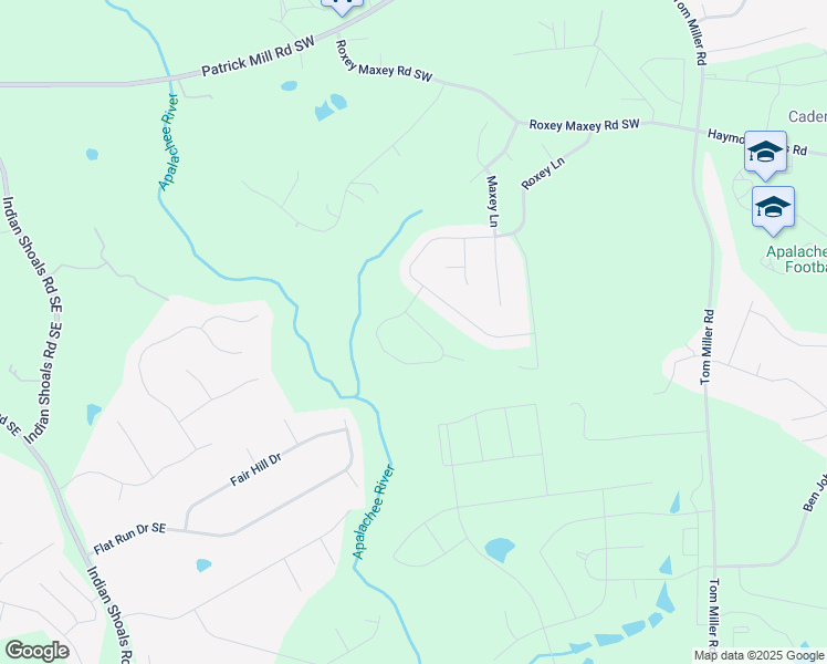 map of restaurants, bars, coffee shops, grocery stores, and more near 442 Roxeywood Way in Winder