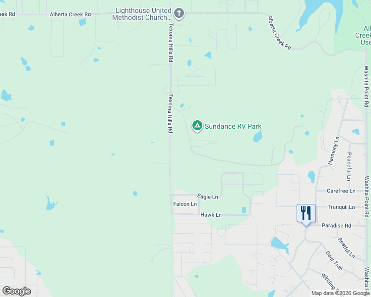 map of restaurants, bars, coffee shops, grocery stores, and more near 8288 Texoma Hills Road in Kingston