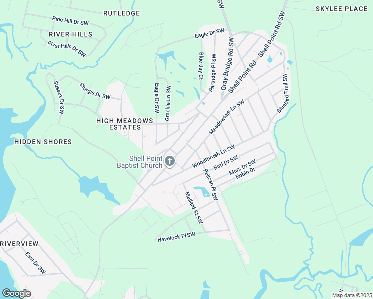 map of restaurants, bars, coffee shops, grocery stores, and more near 3011 Shell Point Road Southwest in Shallotte