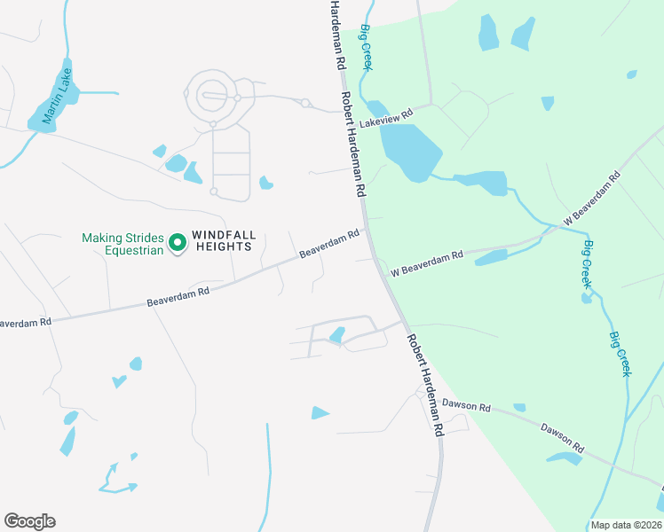 map of restaurants, bars, coffee shops, grocery stores, and more near 1660 Beaverdam Road in Winterville