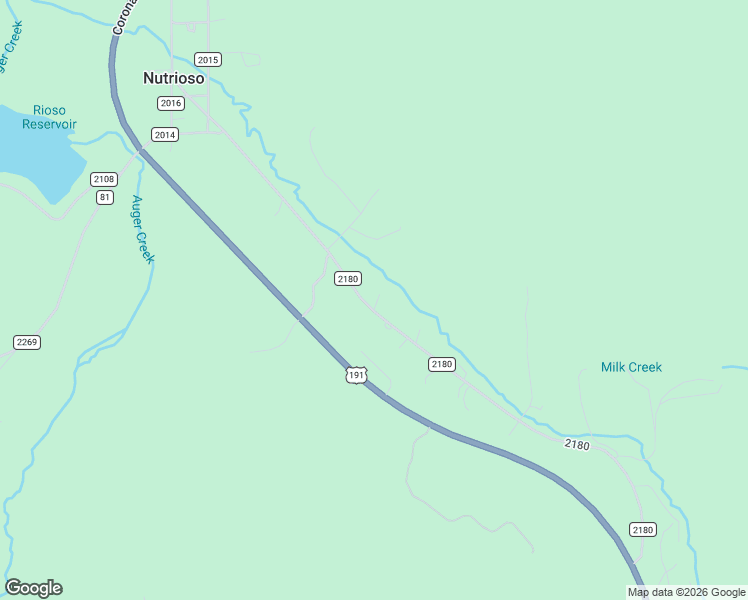 map of restaurants, bars, coffee shops, grocery stores, and more near 96 County Road 2180 in Nutrioso