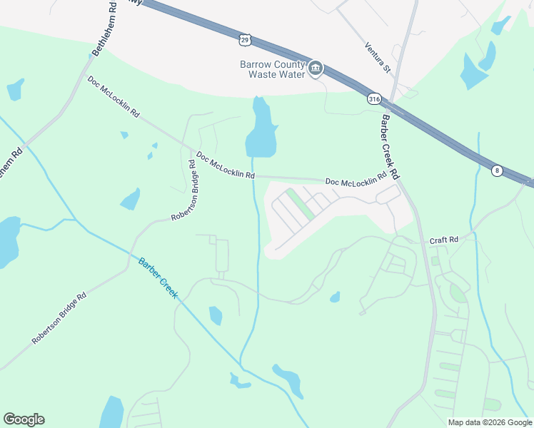 map of restaurants, bars, coffee shops, grocery stores, and more near 433 Tralee Court in Statham