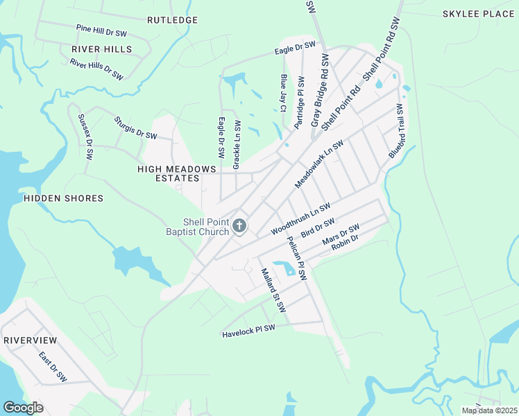 map of restaurants, bars, coffee shops, grocery stores, and more near 3011 Shell Point Road Southwest in Shallotte