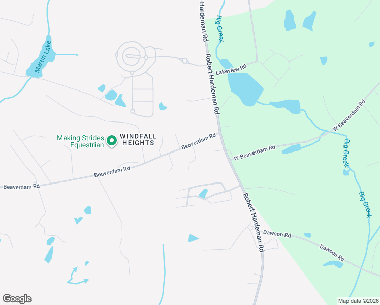 map of restaurants, bars, coffee shops, grocery stores, and more near 1660 Beaverdam Road in Winterville