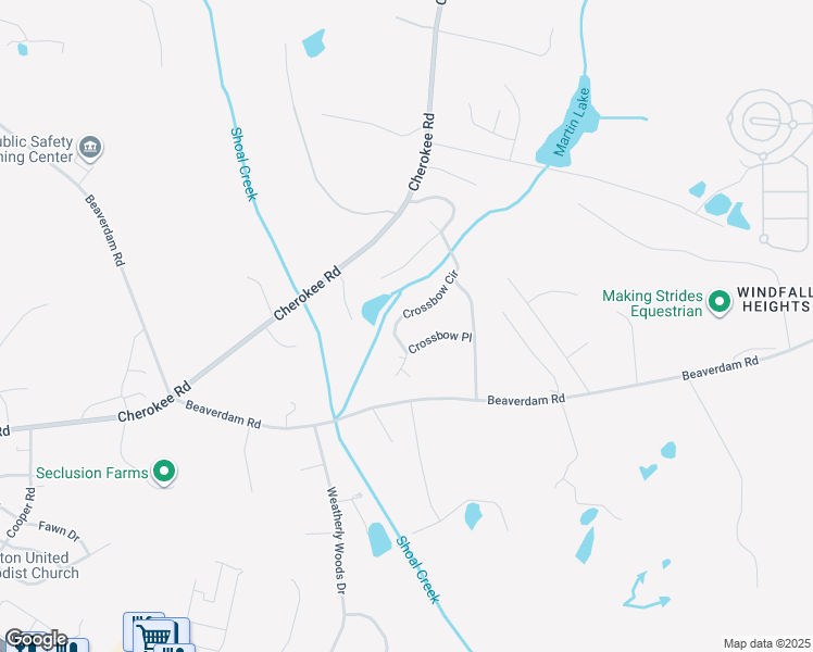 map of restaurants, bars, coffee shops, grocery stores, and more near 112 Crossbow Circle in Winterville